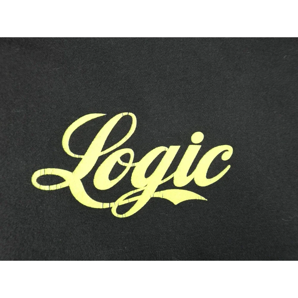 Logic Bobby Tarantino Hoodie Mens Medium Black‎ Good Graphic Pullover
